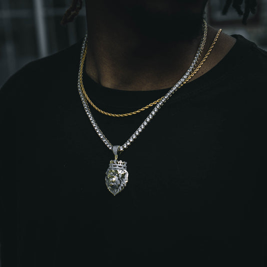 ICED KXNG SHXT PENDANT // YELLOW GOLD