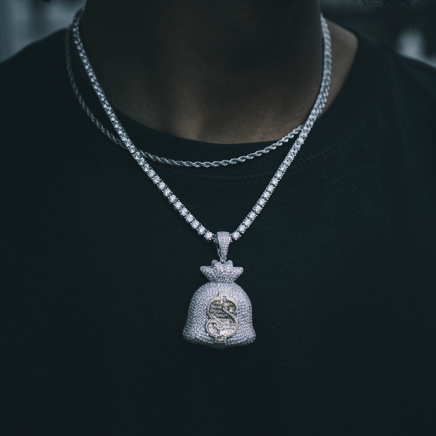 THE BAG PENDANT // YELLOW GOLD