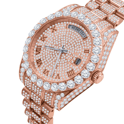 ICED OUT LOYALTY WATCH // ROSE GOLD