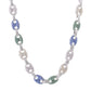 ICED OUT "WHALER" GUCCI LINK CHAIN // MULTICOLOR