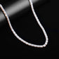 RECT CUT BAGUETTE TENNIS CHAIN // ROSE GOLD 6MM
