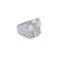 JESUS BEDDED RING // WHITE GOLD
