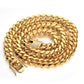 FLOODED LOCK CUBAN CHAIN // YELLOW GOLD 8MM