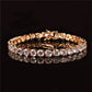 ROUND CUT TENNIS BRACELET // YELLOW GOLD