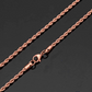 3MM ROPE CHAIN IN ROSE GOLD