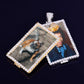 CUSTOM RECTANGULAR PHOTO PENDANT NECKLACE