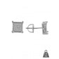 ESSENTIAL SQUARES // WHITE GOLD EARRINGS