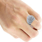 LA FLORAL RING // ICED OUT WHITE GOLD
