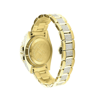 HURRICANE STAINLESS STEEL WATCH // YELLOW GOLD