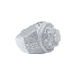 LA FLORAL RING // ICED OUT WHITE GOLD