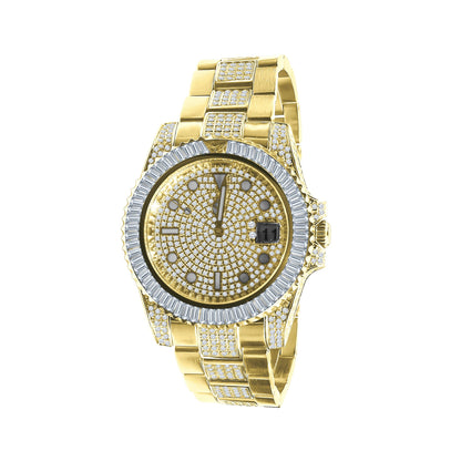 HURRICANE STAINLESS STEEL WATCH // YELLOW GOLD