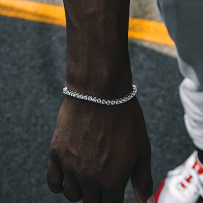 4MM ROUND CUT TENNIS BRACELET