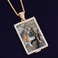 CUSTOM RECTANGULAR PHOTO PENDANT NECKLACE