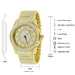 FLOODED BAGUETTE WATCH // YELLOW GOLD