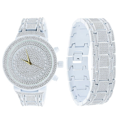 ICED OUT STORM TROOPER WATCH // WHITE GOLD