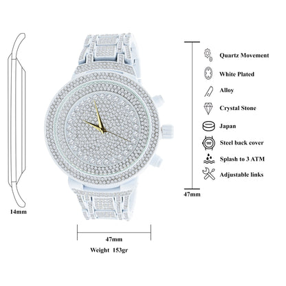 ICED OUT STORM TROOPER WATCH // WHITE GOLD