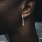 THE SHOP DANGLY HOOP EARRINGS IN WHITE GOLD