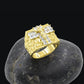 JESUS BEDDED RING // YELLOW GOLD