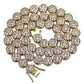 FLORAL TENNIS CHAIN // YELLOW GOLD 7MM