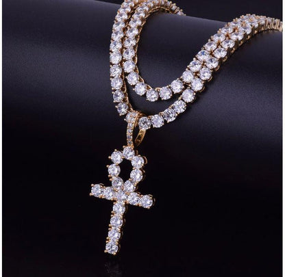 ANKH CZ CROSS // 3MM