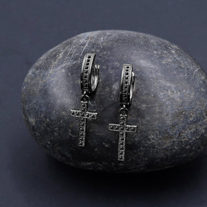 ICED OUT CROSS // EARRINGS