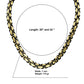 BRYZZY CHAIN // YELLOW X BLACK 7MM
