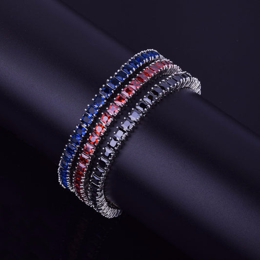 TENNIS BRACELET // COLORED STONE 6MM