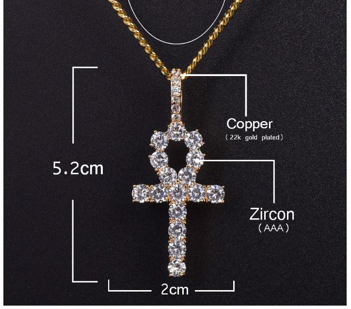 ANKH CZ CROSS // 3MM