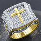 JESUS HOLY RING // BAGUETTE YELLOW GOLD