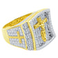 JESUS HOLY RING // BAGUETTE YELLOW GOLD