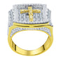 JESUS HOLY RING // BAGUETTE YELLOW GOLD