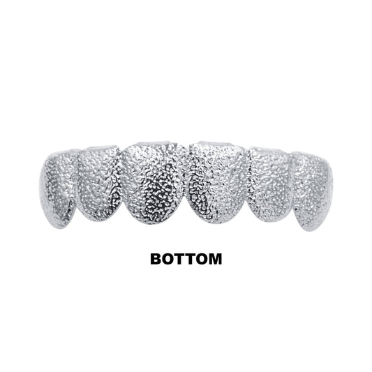 HIP HOP SHINY GRILLS IN WHITE GOLD