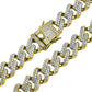 ICED OUT CUBAN CHAIN // YELLOW GOLD 12MM