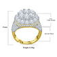 ROYAL RING // ICED OUT YELLOW GOLD