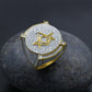 SYMBOLIC RING // ICED OUT YELLOW GOLD
