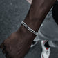 8MM ICED MIAMI CUBAN BRACELET IN WHITE GOLD