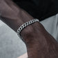 8MM ICED MIAMI CUBAN BRACELET IN WHITE GOLD