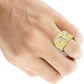 JESUS BEDDED RING // YELLOW GOLD