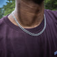 8MM ICED MIAMI CUBAN CHAIN IN WHITE GOLD