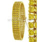 BANDED TENNIS BRACELET // CANARY GOLD