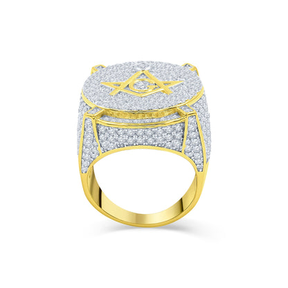 SYMBOLIC RING // ICED OUT YELLOW GOLD