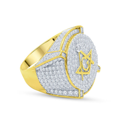 SYMBOLIC RING // ICED OUT YELLOW GOLD