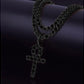 ANKH CZ CROSS // 4MM