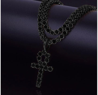 ANKH CZ CROSS // 4MM