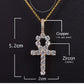 ANKH CZ CROSS // 4MM