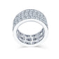 FROZEN BAND RING // ICED OUT WHITE GOLD