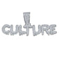 ICED OUT CULTURE PENDANT // WHITE GOLD