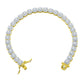SQUARE CUT CLUSTER TENNIS BRACELET // 5MM