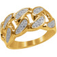 CUBAN RING // ICED OUT YELLOW GOLD