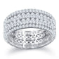BAND RING // ICED OUT WHITE GOLD